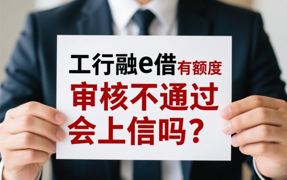 工行融e借有额度审核不通过上征信吗，融e借审核不通过影响征信吗
