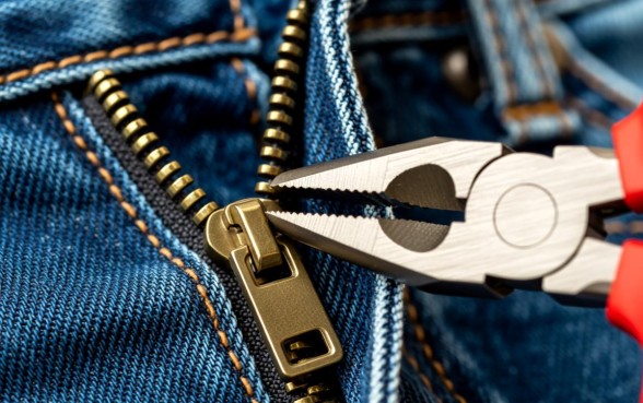 牛仔裤拉链口子是实心的吗,牛仔裤拉链头怎么取下来