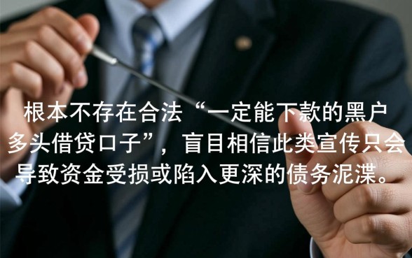 黑户多头借贷口子能下款吗，黑户哪里能借到钱