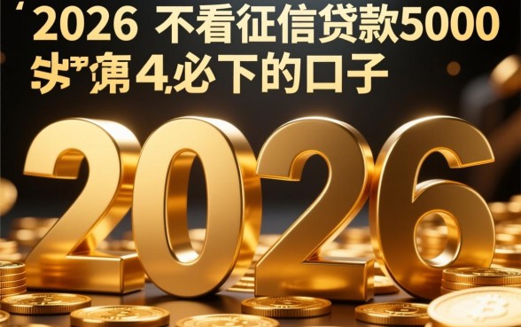 2026不看征信贷款5000必下的口子有哪些，怎么申请