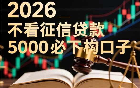 2026不看征信贷款5000必下是真的吗，哪里有不看征信的口子
