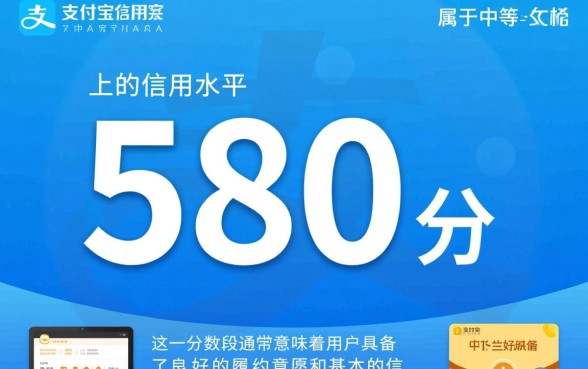 芝麻分580必下的口子支付宝有哪些，芝麻分580怎么申请？