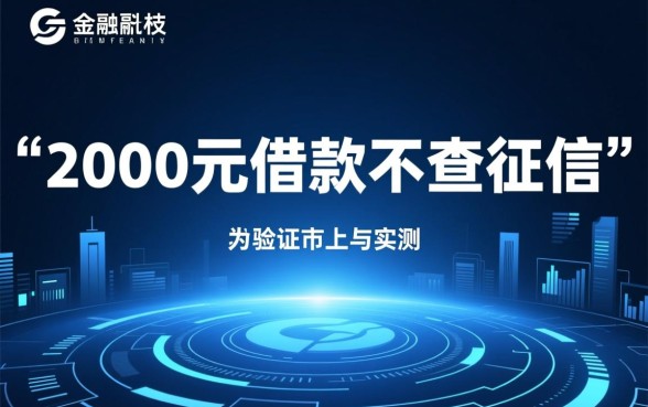 2000元借款真的不查征信就能到账吗，不查征信的借款平台有哪些？