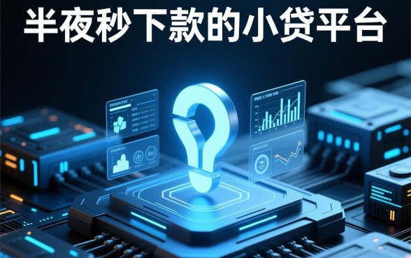 半夜也能秒下款的小贷平台吗，真的存在吗