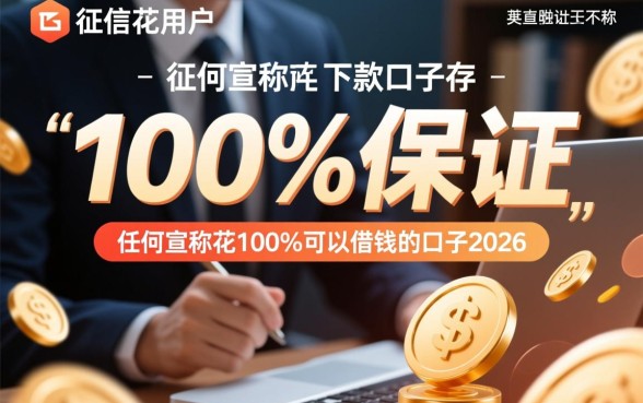 征信花100%可以借钱的口子2026，征信花了还能下款吗