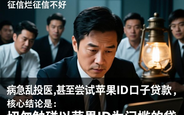 征信黑了怎么贷款，苹果id口子真的能下款吗？