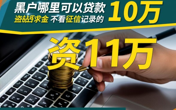 黑户哪里可以贷款10万不看征信记录的，黑户贷款怎么申请？