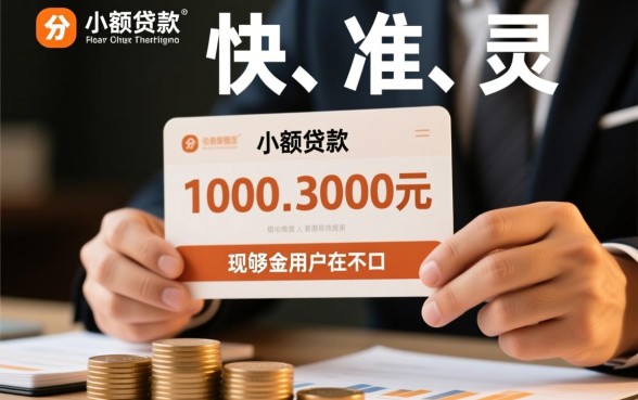 1000-3000的小额贷款哪里可以借？急需用钱怎么申请秒下款？