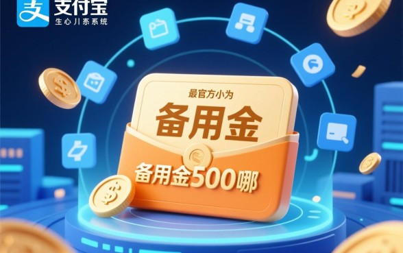 支付宝备用金500哪里可以借，怎么开通入口提现？