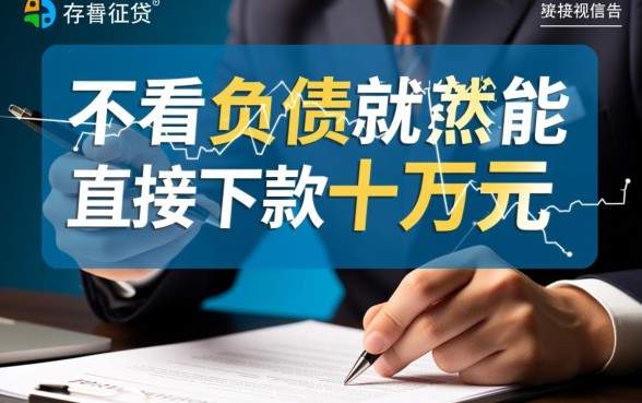 哪里可以借十万不看征信不看负债的贷款，不看征信能下款吗