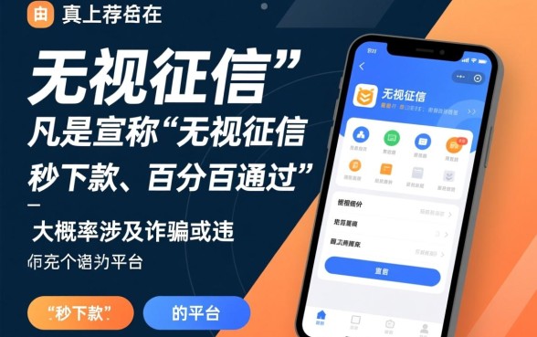 无视征信的贷款平台有哪些软件可以申请，真的不用查征信吗？