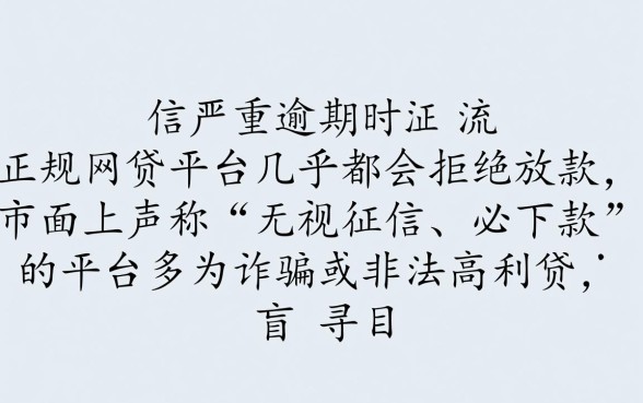 逾期很严重有什么网贷可以放款，哪里还能借到钱