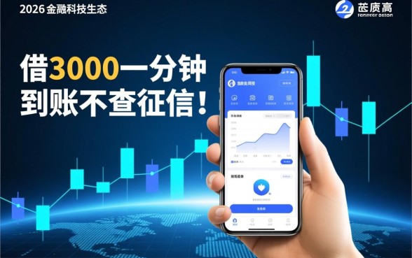 借3000一分钟到账不查征信2026是真的吗，哪个平台正规安全
