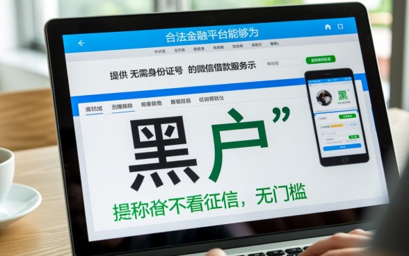 黑户微信借钱哪个平台好，不用身份证号能下款吗