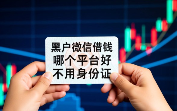 黑户微信借钱哪个平台好，不用身份证号能下款吗？