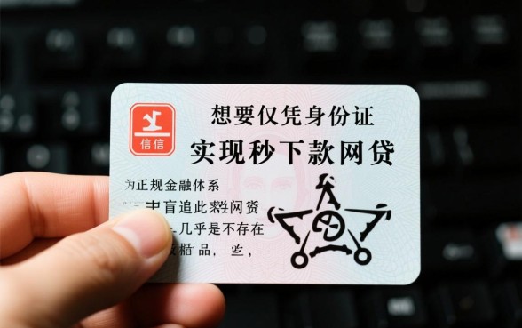征信黑了怎么贷款，身份证秒下的网贷靠谱吗？