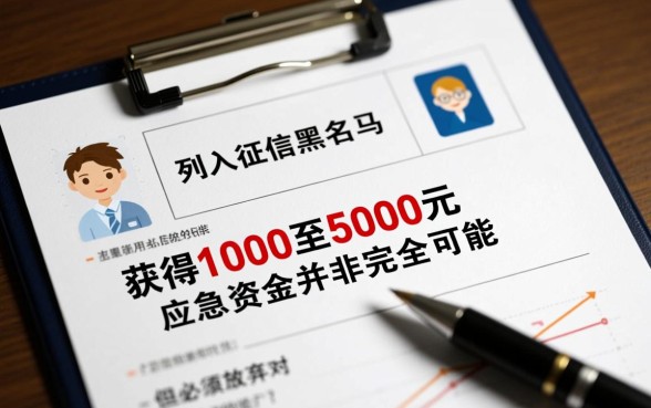 黑户能贷款吗，1000-5000小额贷款哪里能借到？