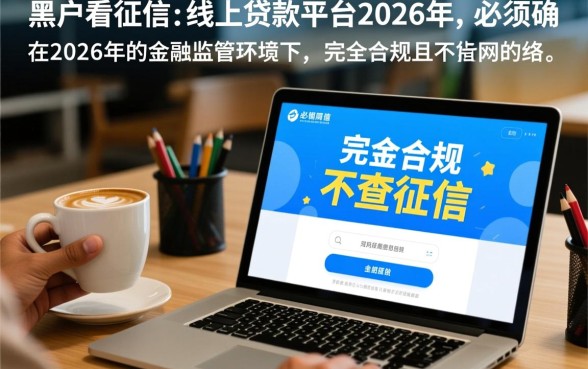 黑户不看征信能贷款吗，2026年线上平台哪里有？