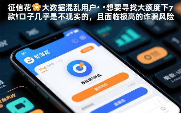 征信花大数据乱还有大额度下款的口子吗，怎么申请容易过