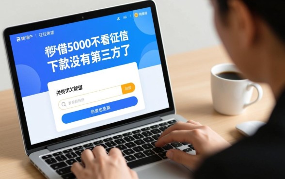 借5000不看征信秒下款是真的吗，没有第三方哪里能借