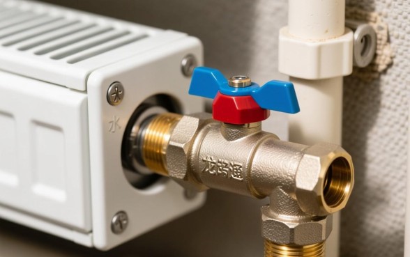 暖气片水龙头下边有几个口子怎么安装的，阀门进出水口怎么分