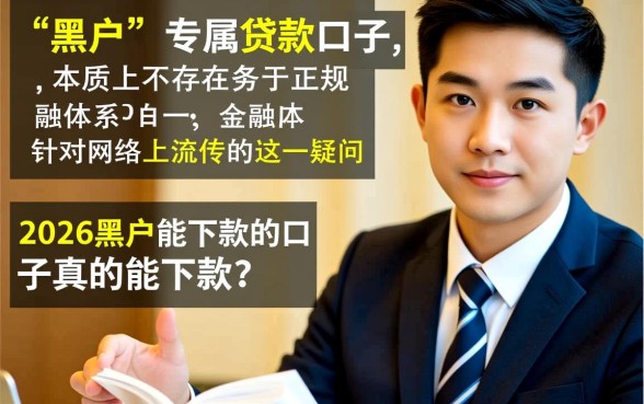 2026黑户能下款的口子真的能下款吗，黑户哪里有不用审核的口子