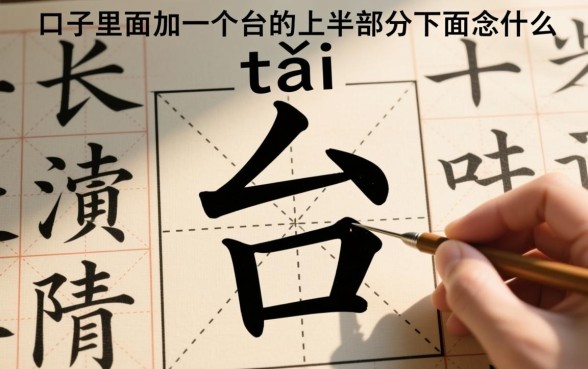 口子里面加一个台的上半部分下面念什么