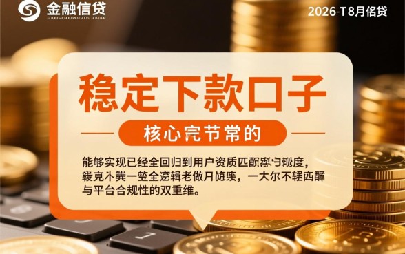 2026年8月正常下款的口子有哪些？2026年8月下款口子靠谱吗