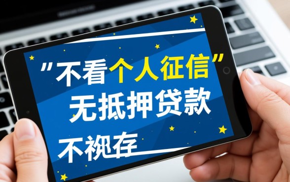 有没有不看个人征信的万无抵押贷款方案，黑户能贷吗？