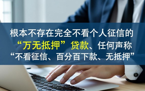 有没有不看个人征信的万无抵押贷款方案，哪里能借到？