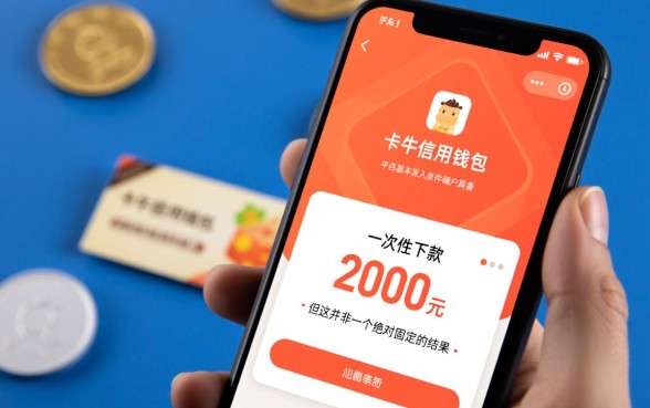 卡牛信用钱包能一次性下款2000元吗，额度怎么提现？