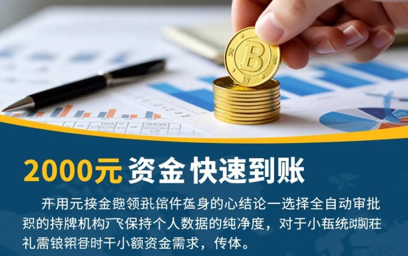 2000元小额贷款怎么申请能秒下款，哪里借钱比较容易通过？