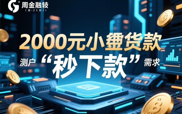 2000元小额贷款怎么申请能秒下款