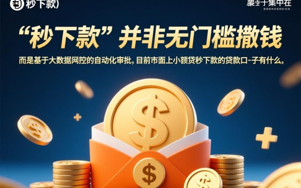 小额贷秒下款的贷款口子有什么，容易通过的有哪些