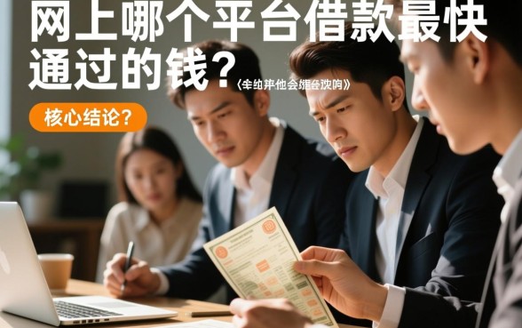 网上哪个平台借款最快通过，急用钱怎么借秒下款？