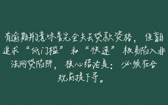 征信有逾期能贷款吗，有哪些低门槛快速下款口子
