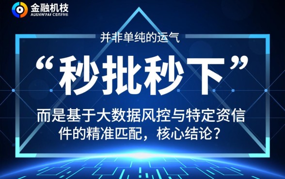 最新小贷秒批秒下的口子有哪些，真的不用审核吗