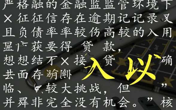 征信有逾期负债高能下款的口子，2026通过率高的有哪些？