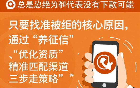 小额贷款总是被拒怎么办，有没有能下款的可能