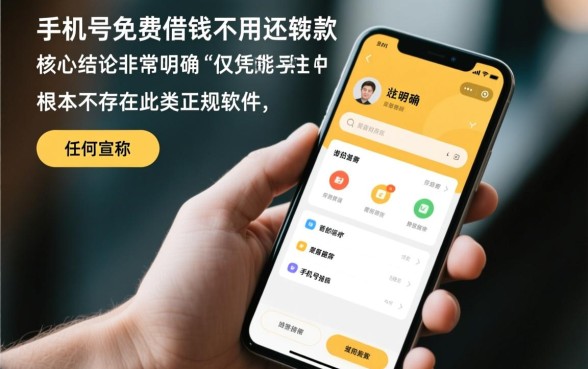 用手机号免费借钱不用还的软件有哪些，真的不用还吗？
