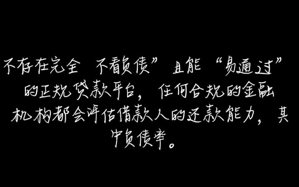 有什么网贷不看负债易通过的贷款平台，负债高哪里能借到钱