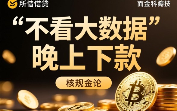 不看大数据晚上下款口子，2026哪个容易下款？