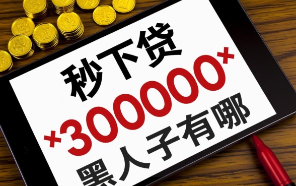 秒下3000的黑户口子有哪些，无视征信秒到账是真的吗