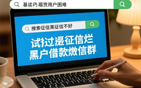 征信黑了怎么借款，黑户微信群哪里有靠谱入口