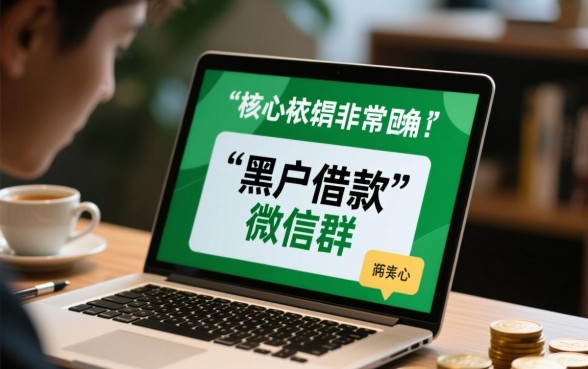 征信黑怎么借款，哪里有靠谱的黑户借款微信群？