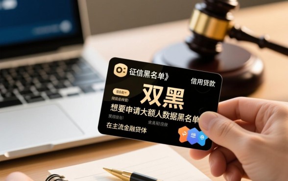 征信双黑有逾期能下款吗，大额口子哪里能借