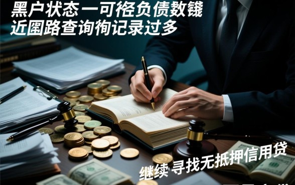 黑户负债高能贷款吗，申请频繁了哪里能急借钱