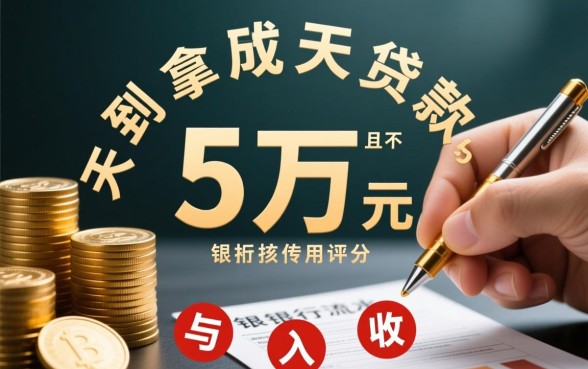 贷款5万哪里可以当天贷出来不看信用，不看征信哪里借当天到账