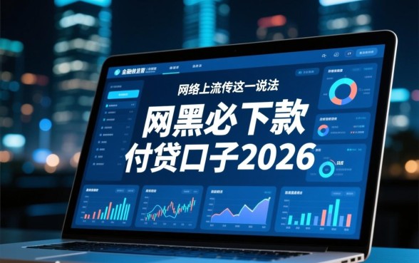 网黑必下款的网贷口子2026