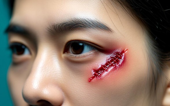 眉骨下方3公分口子怎么处理，眉骨缝针会留疤吗